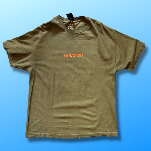 Anti social social store club paranoid shirt